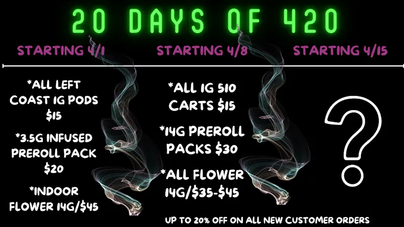 Trees Of Knowledge 20 Days of 420!!!!! Week # 2