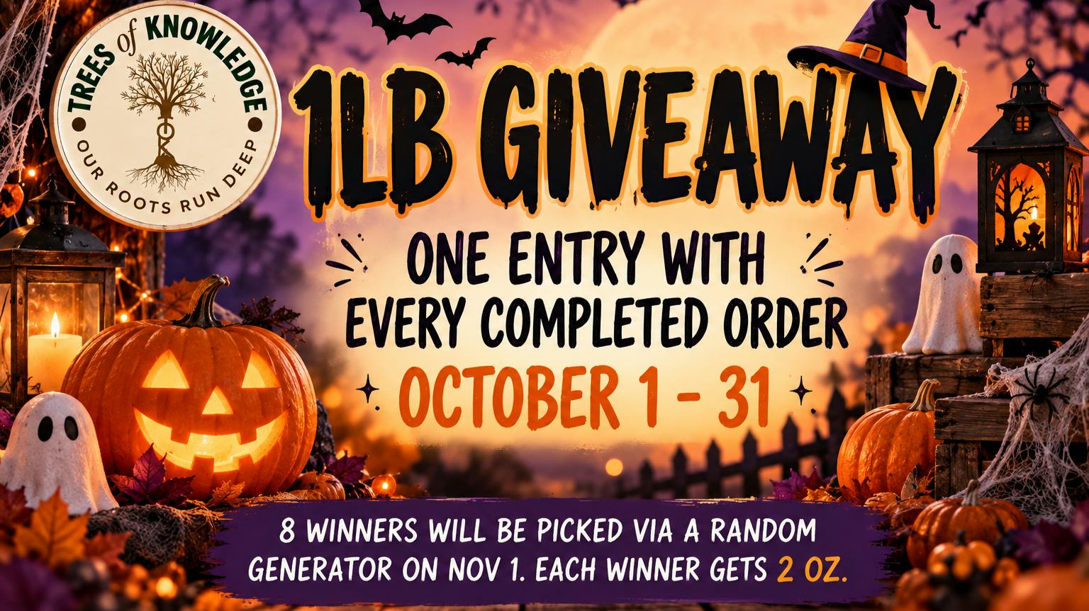 Trees Of Knowledge October Pound Giveaway