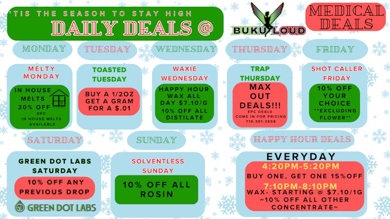 BuKu LOUD MEDICAL Holidaze Deals @ Buku Loud