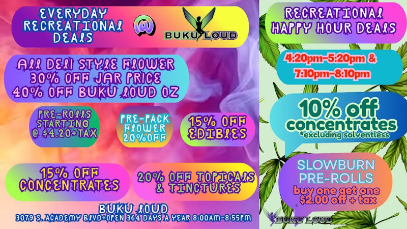 BuKu LOUD RECREATIONAL DAILY DEALS