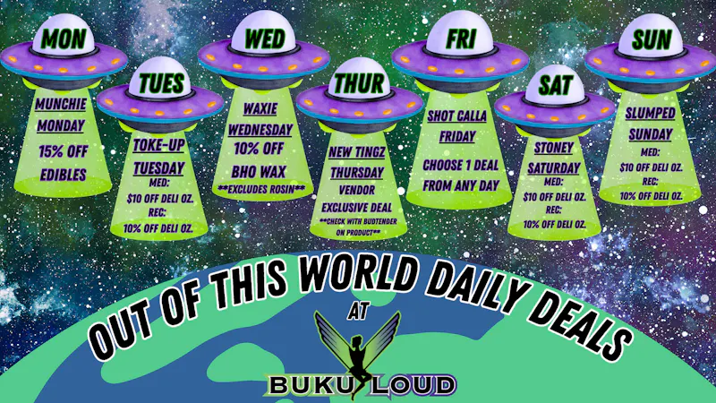 BuKu LOUD OUT OF THIS WORLD DAILY DEALS @ BUKU LOUD