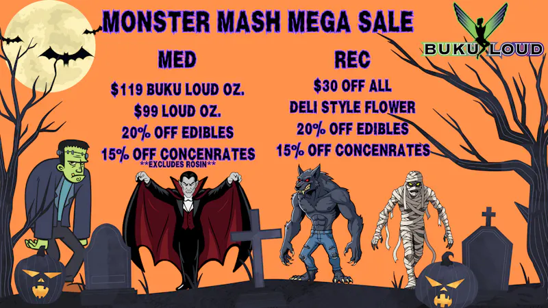 BuKu LOUD MONSTER MASH MEGA SALE!