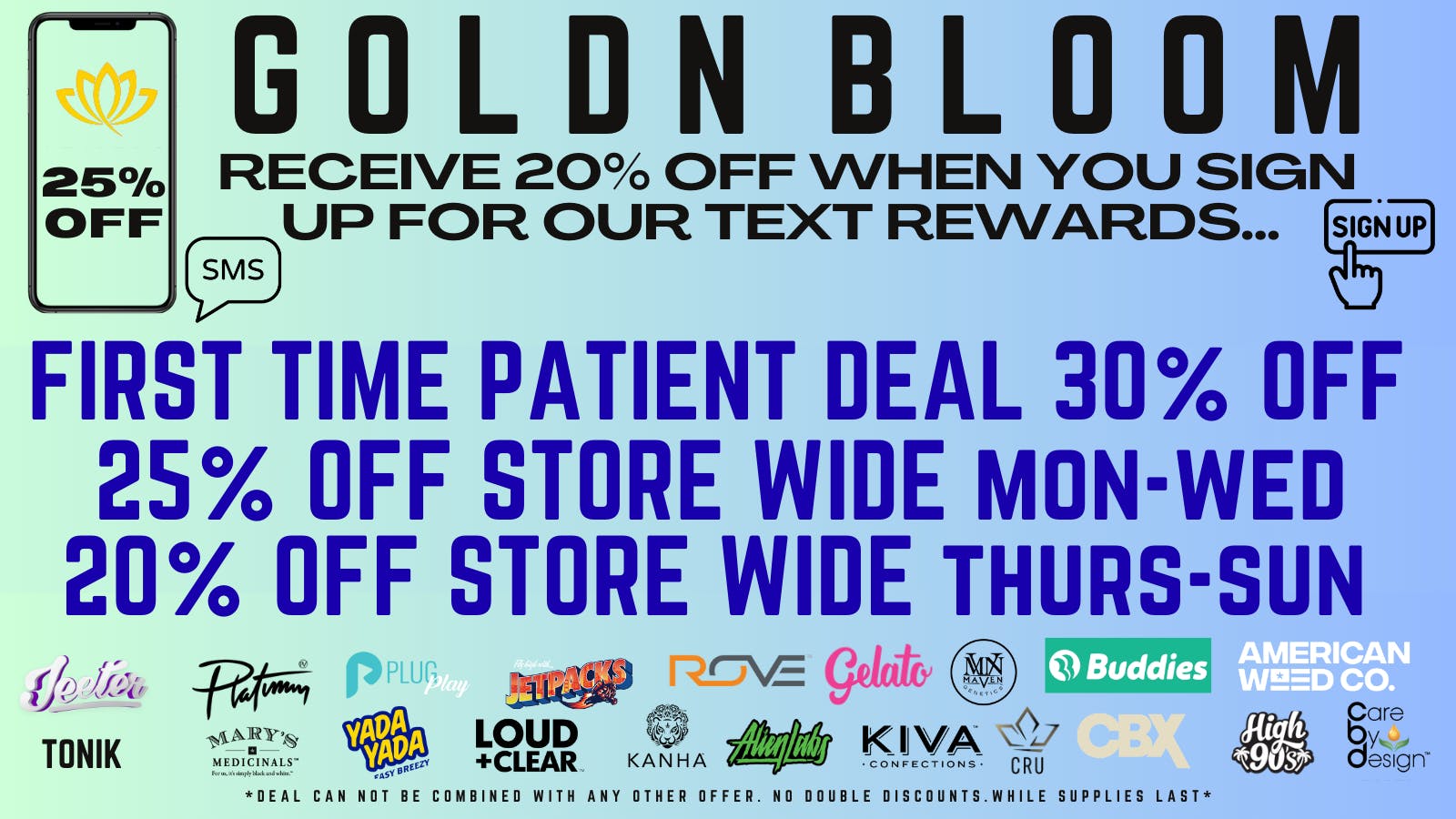 Goldn Bloom FIRST TIME PATIENT 30% OFF