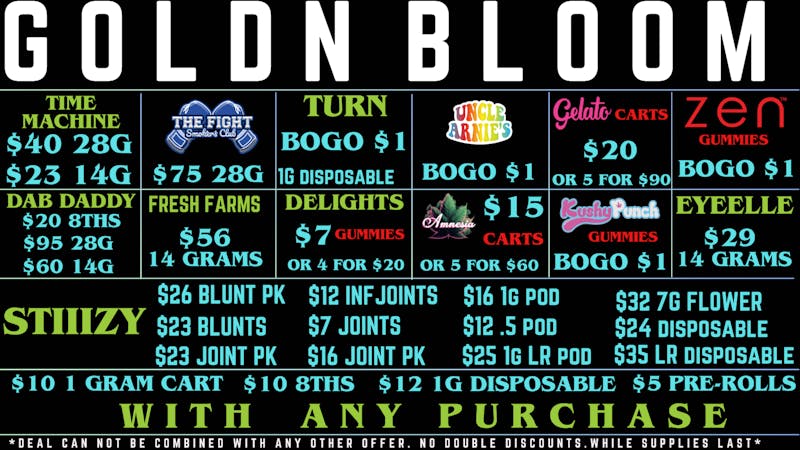 Goldn Bloom SPECIAL OFFERS!