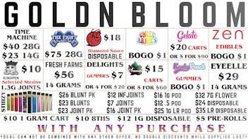 Goldn Bloom SPECIAL OFFERS!