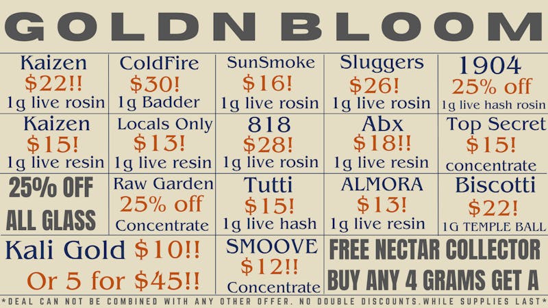 Goldn Bloom CONCENTRATE SPECIALS