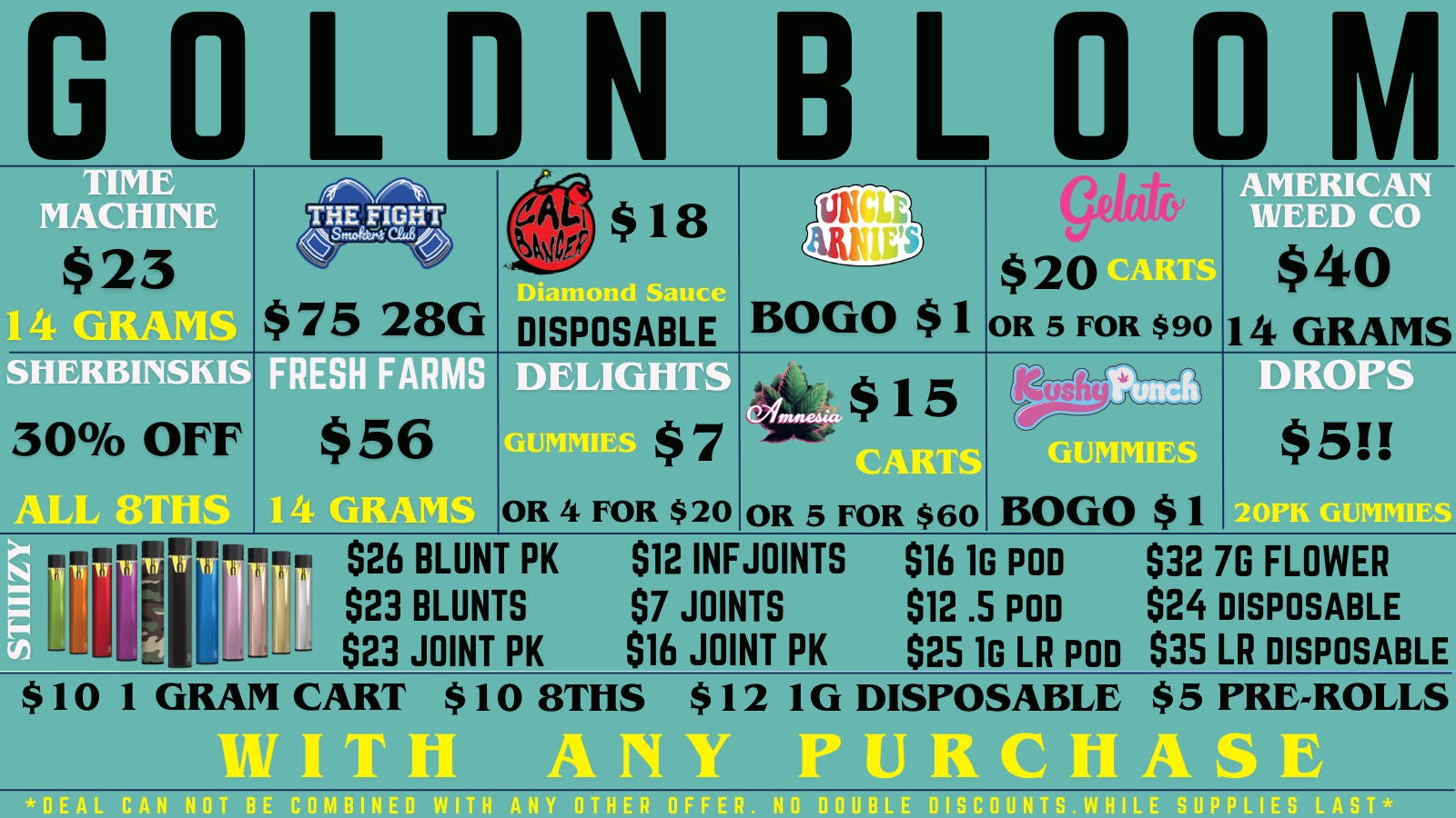 Goldn Bloom SPECIAL OFFERS!