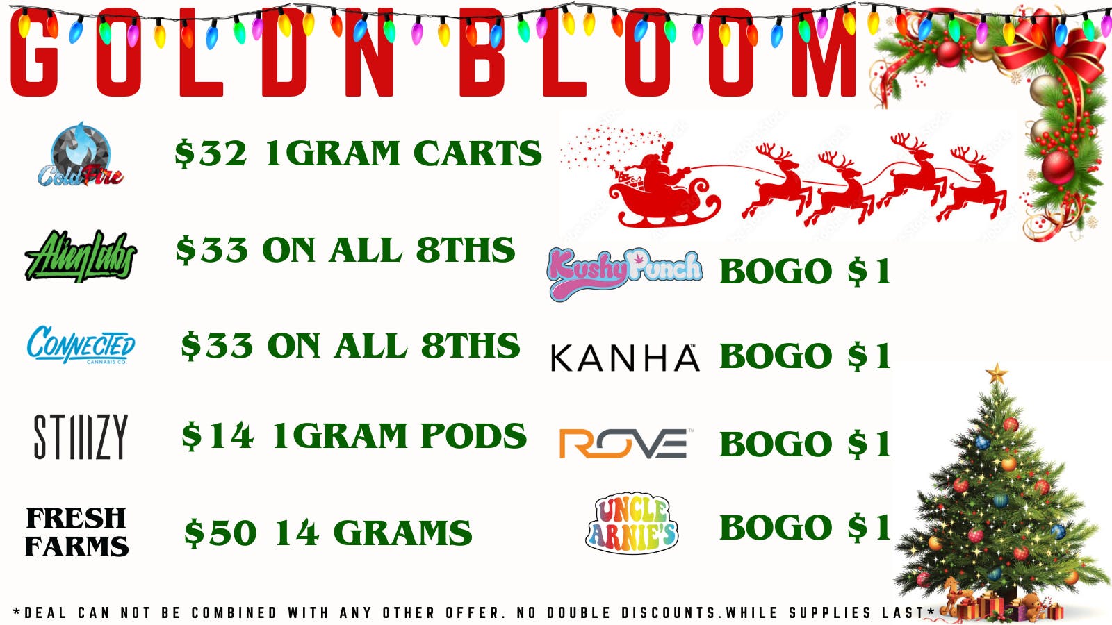 Goldn Bloom CHRISTMAS SPECIALS