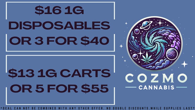 Goldn Bloom COZMO CARTS 5 FOR $55