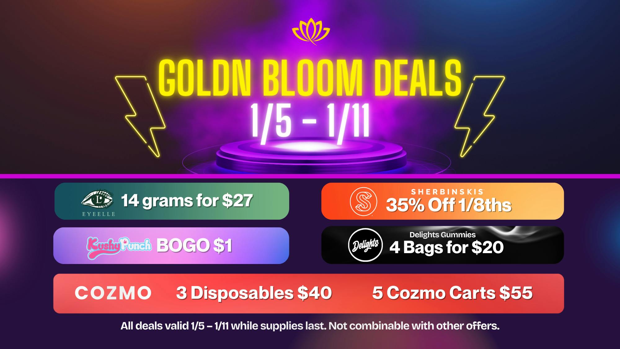 Goldn Bloom SPECIAL OFFERS!