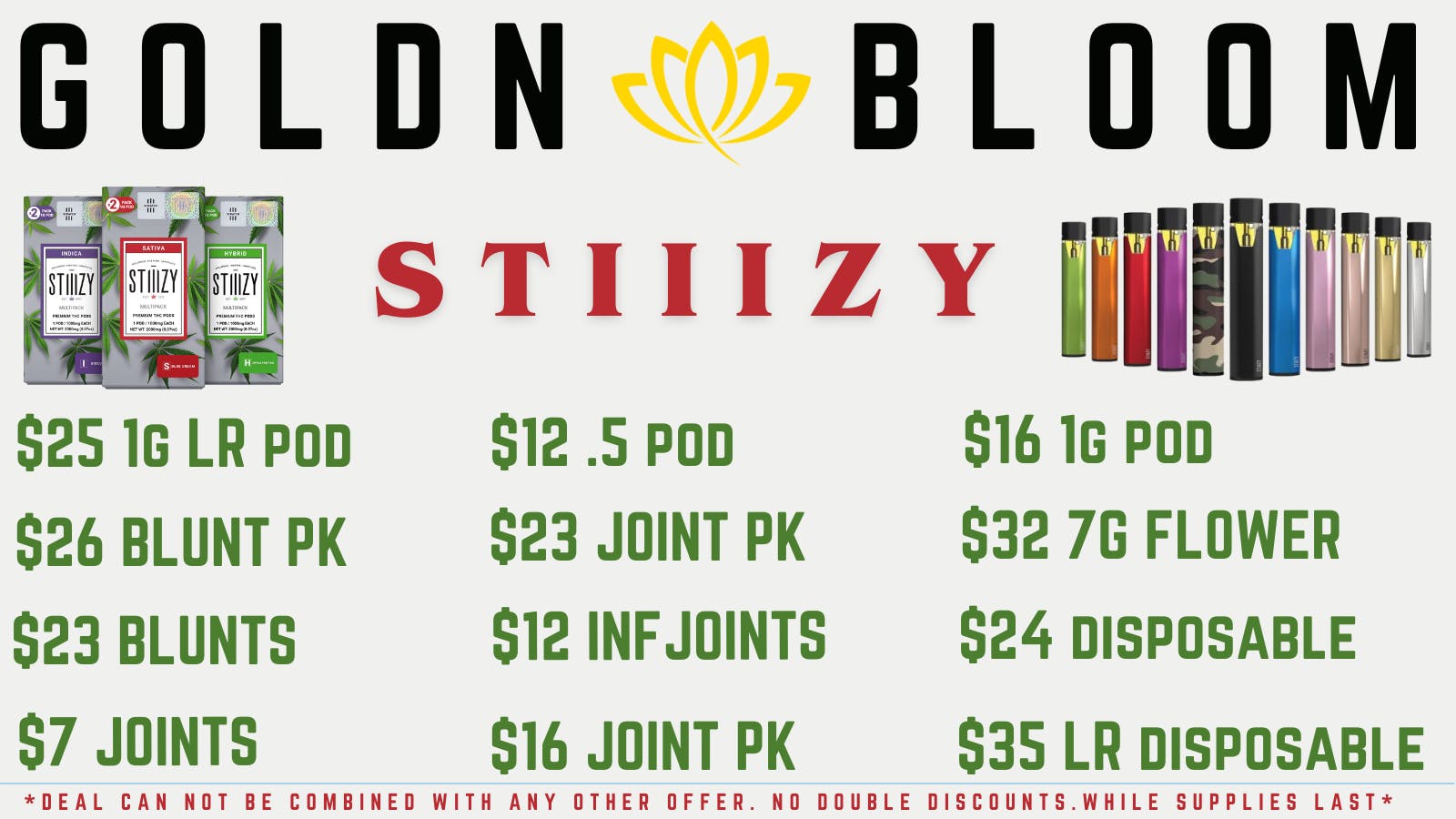 Goldn Bloom STIIIZY SPECIALS