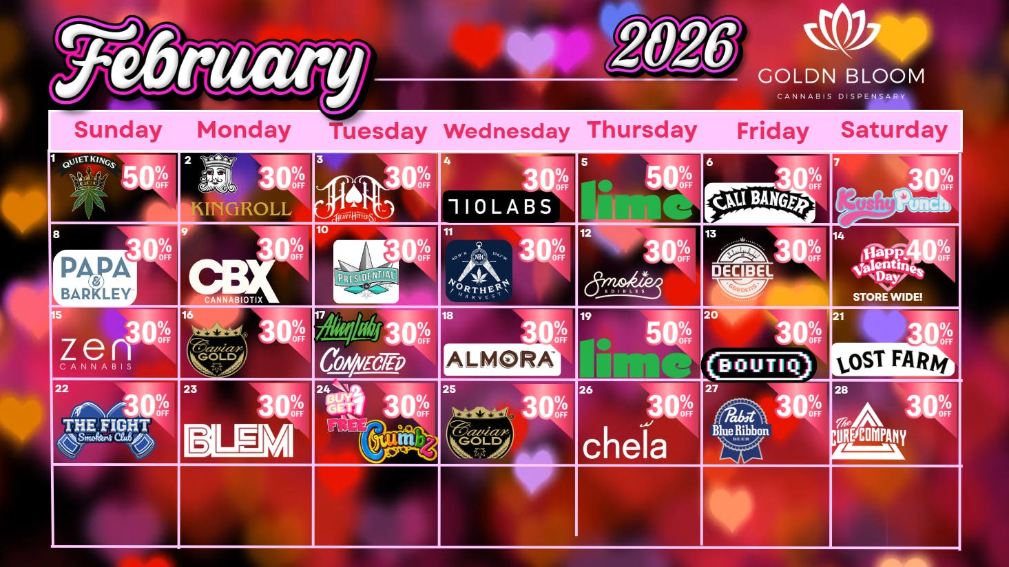 Goldn Bloom - Hemet February Deals