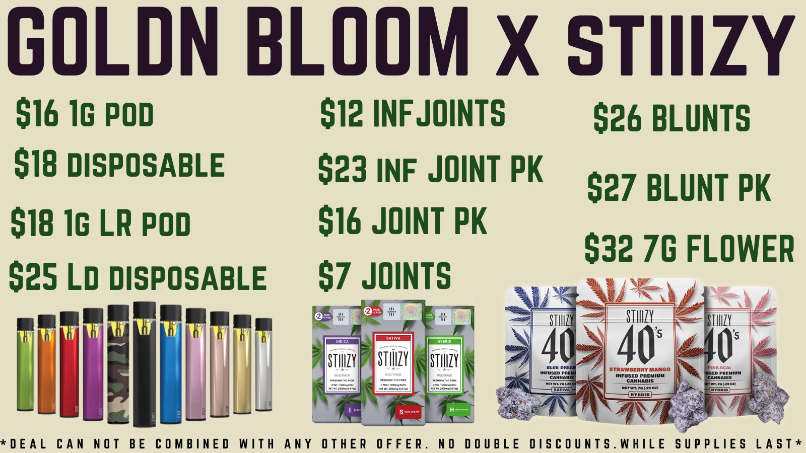 Goldn Bloom STIIIZY SPECIALS