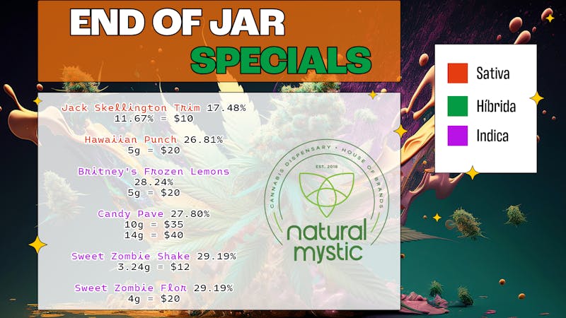 Natural Mystic End Of Jar Prepack Deals