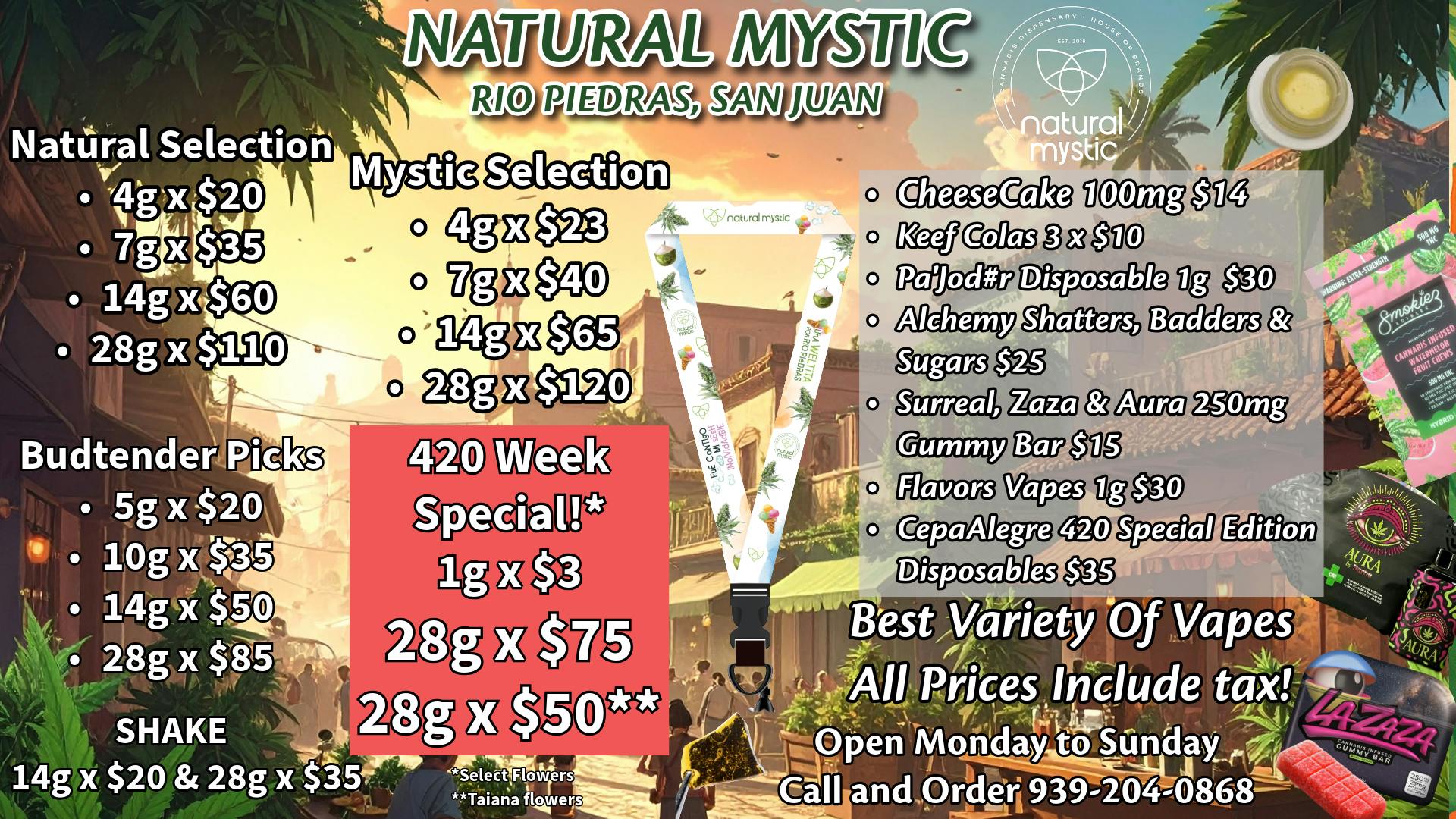 Natural Mystic 🍕🧀Mystic 420 Week Deals🍕🧀