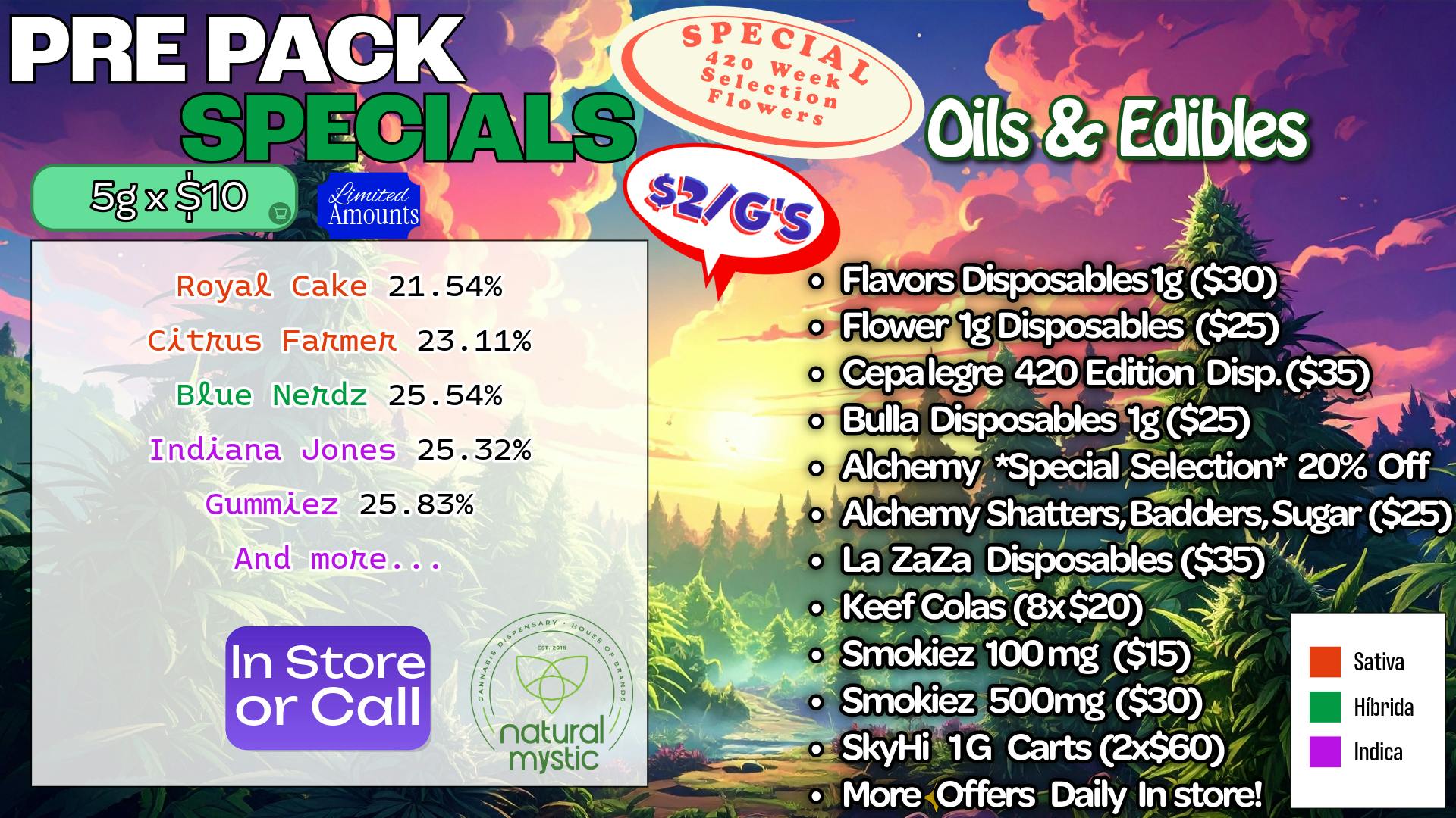 Natural Mystic ✨$2 Gram Mystic 420 Deals✨