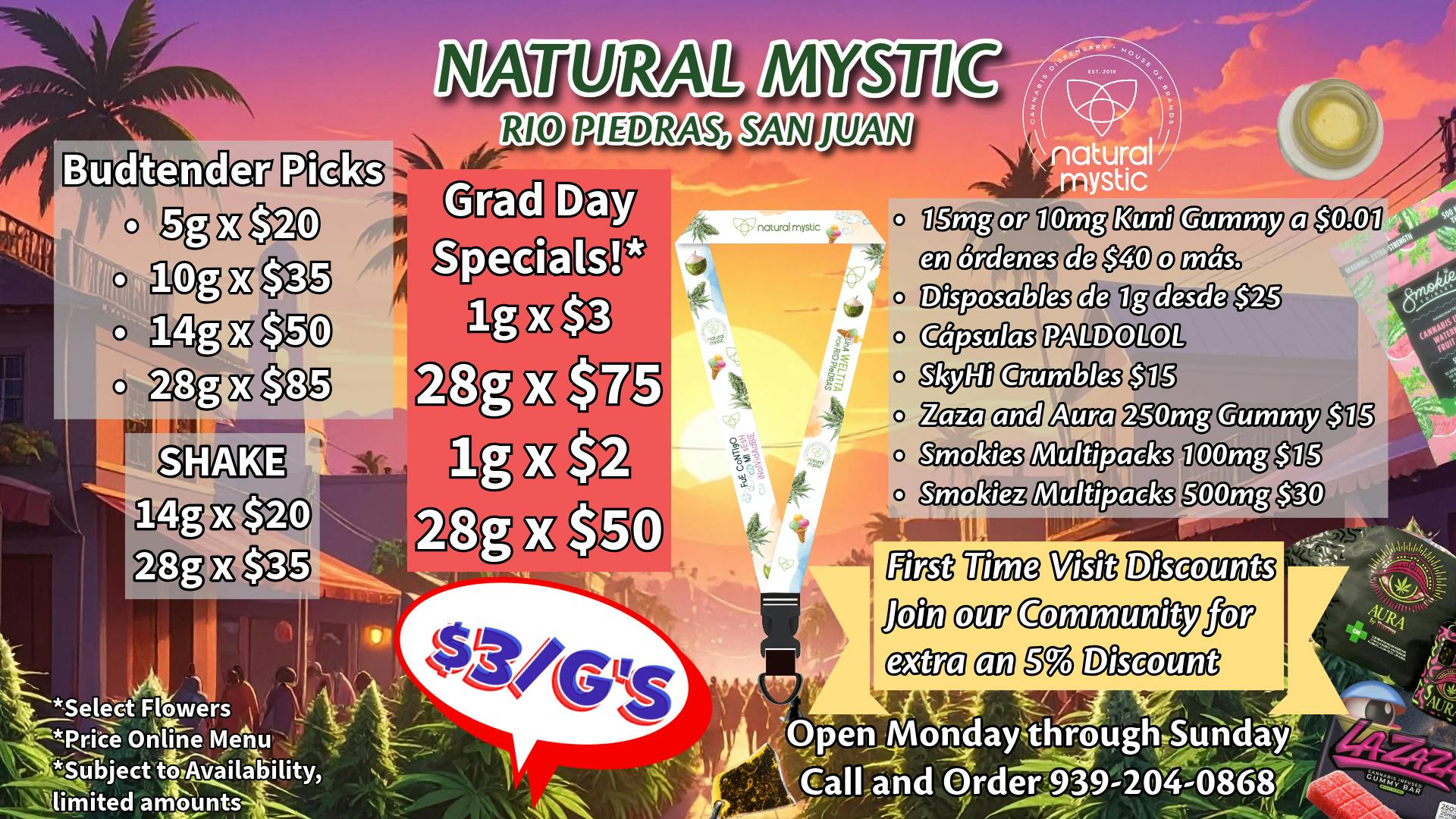 Natural Mystic 👨‍🎓🎉Graduation Day Mystic $3'g Deals👨‍🎓🎉
