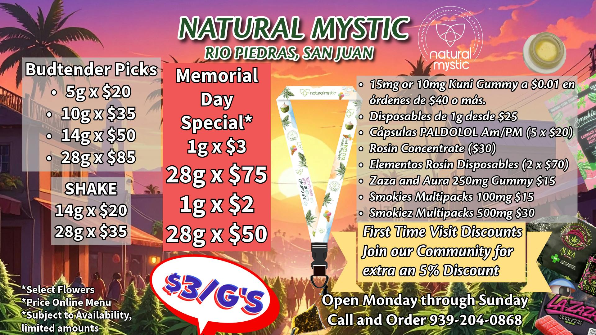 Natural Mystic 🪖🎉Mystic Memorial Day $3'g Deals🎉🪖