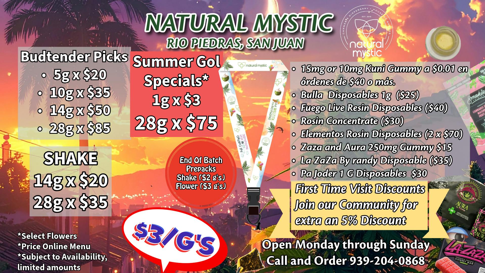 Natural Mystic ⚽⚽Golazo Mystic Vape & Flower Deals⚽⚽