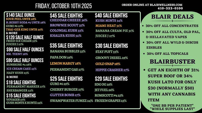Blair Wellness Center $15-$45 SALE! $1 PRs! $140 HT OZs! 30% OFF + MORE!