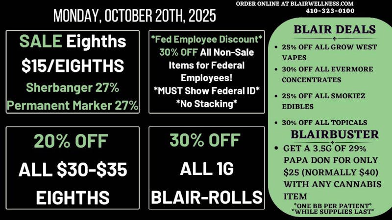 Blair Wellness Center $15 SALE! 20% OFF $30-$35! $70 14gs! 25-30% OFF!