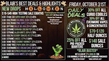 Blair Wellness Center $15 SALE! $140 HT OZs! 25% OFF 7gs! 30% OFF + MORE