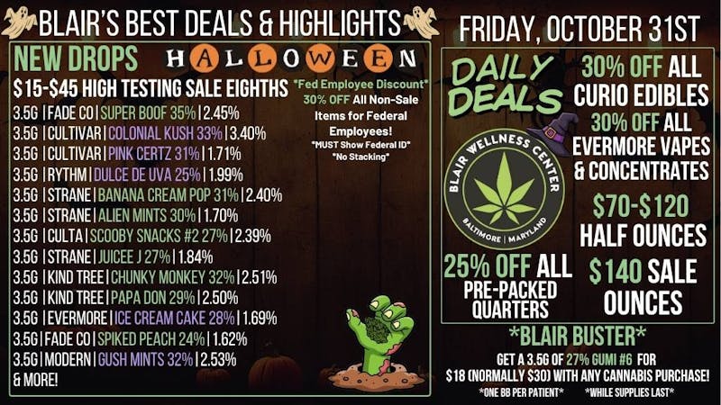 Blair Wellness Center $15 SALE! $140 HT OZs! 25% OFF 7gs! 30% OFF + MORE