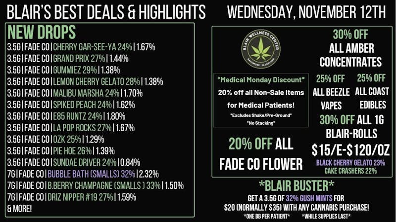Blair Wellness Center $15 SALE! 20% OFF Fade Co! 30% OFF + MORE!
