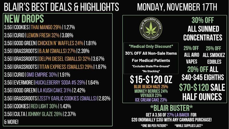 Blair Wellness Center $15 SALE! 20% OFF $40-$45! $70 15gs! MED: 30% OFF