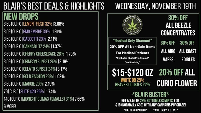 Blair Wellness Center $15 SALE! 20% OFF Curio Flower! 30% OFF + MORE!