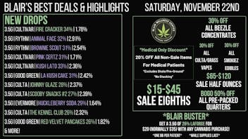 Blair Wellness Center $15-$45 SALE! $65 15gs! BOGO 50% OFF 7gs! 30% OFF