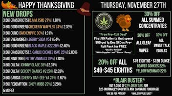 Blair Wellness Center $15 SALE +MORE! Happy Thanksgiving! Open Til 2pm!