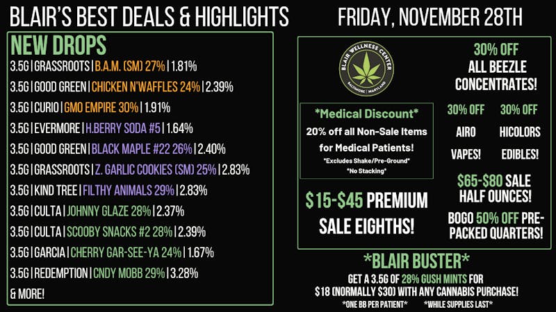 Blair Wellness Center $15 SALE! $65 15gs! BOGO 50% 7gs! 30% OFF + MORE!