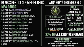 Blair Wellness Center $15-$20 SALE! 20% OFF Kind Tree Flower! 30% OFF!