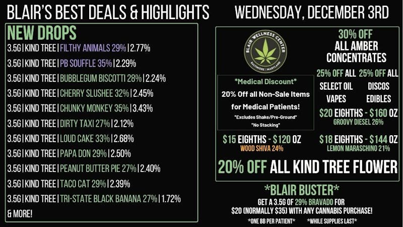 Blair Wellness Center $15-$20 SALE! 20% OFF Kind Tree Flower! 30% OFF!