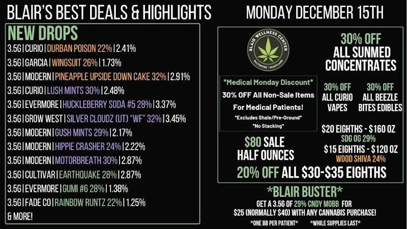 Blair Wellness Center $15 SALE! 20% OFF $30-$35! MED: 30% OFF + MORE!