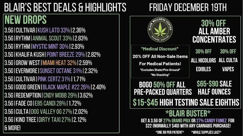 Blair Wellness Center $15-$45 SALE! $65 14gs! BOGO 50% 7gs! 30% OFF!