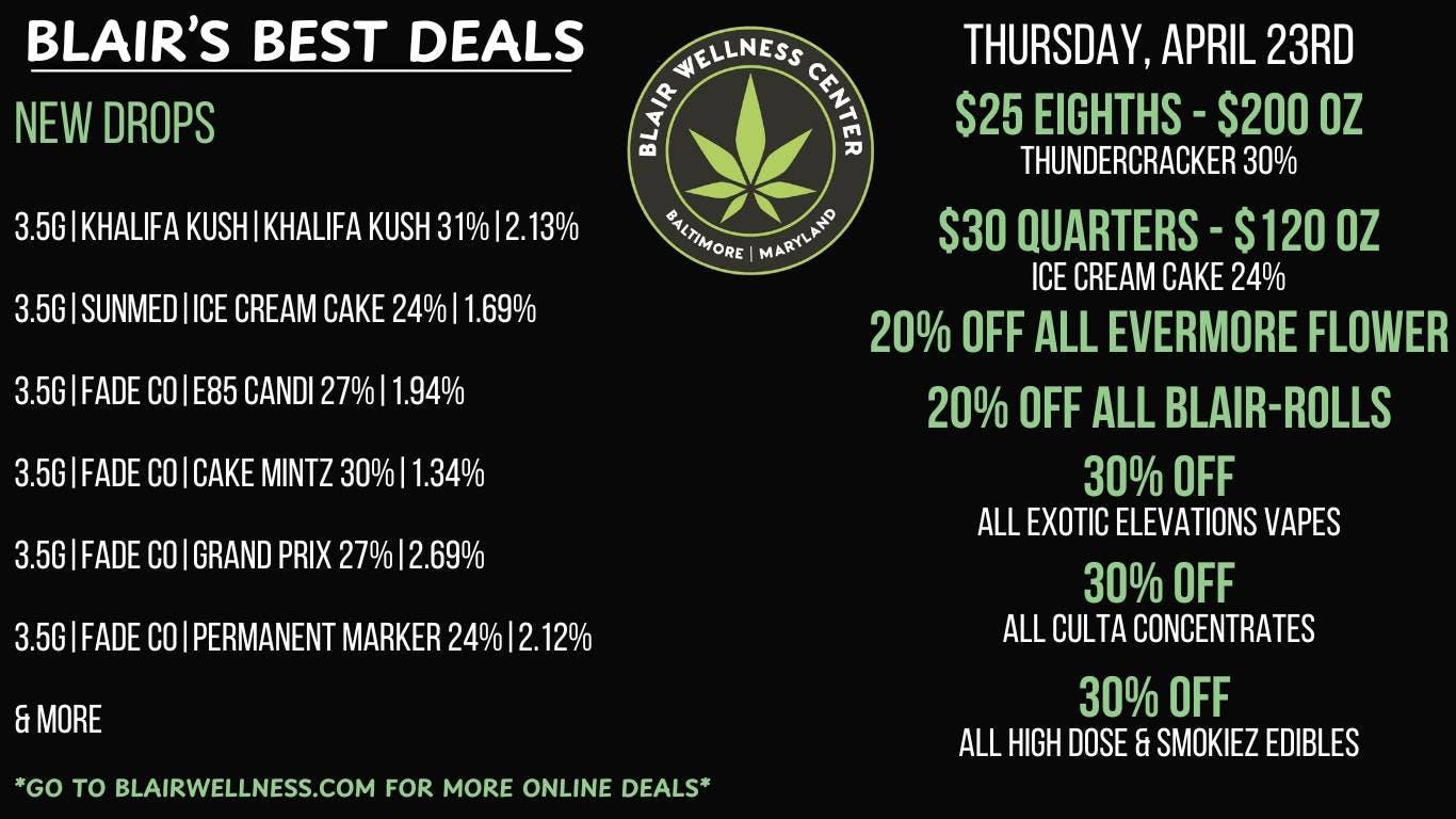 Blair Wellness Center $30 SALE Quarters!