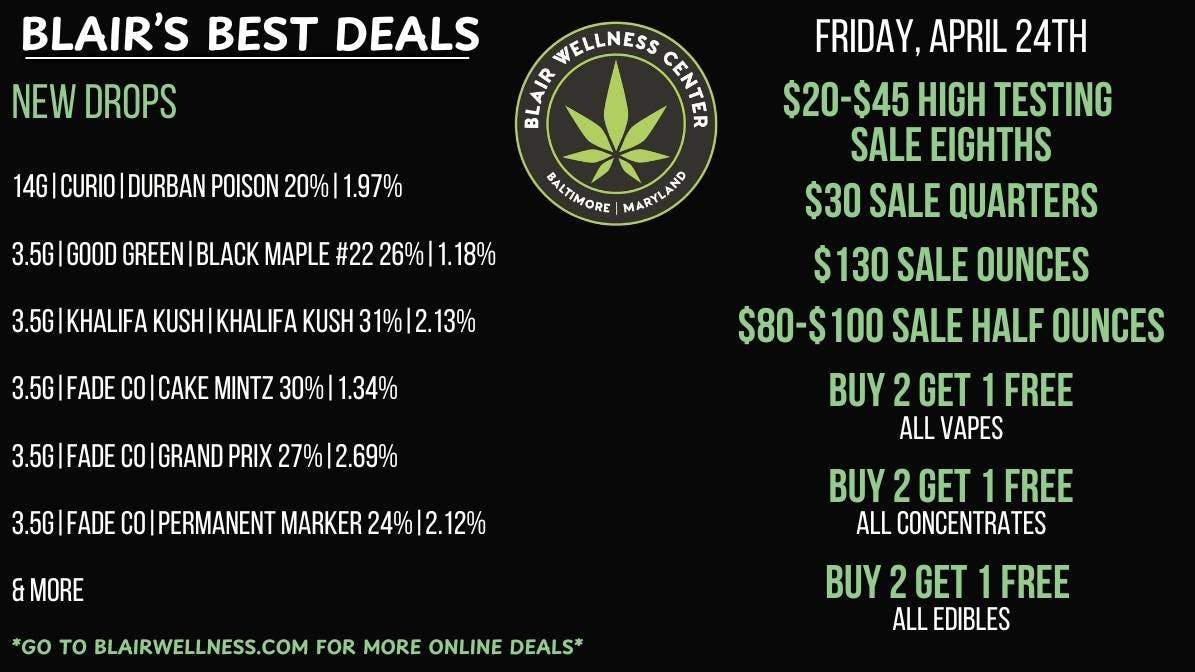 Blair Wellness Center $30 SALE Quarters!