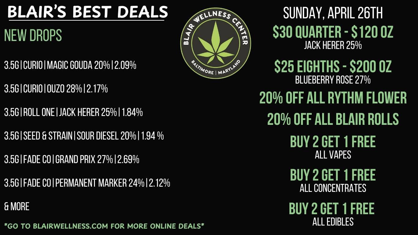 Blair Wellness Center $30 SALE Quarters!