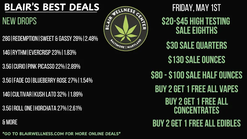 Blair Wellness Center $30 SALE Quarters!