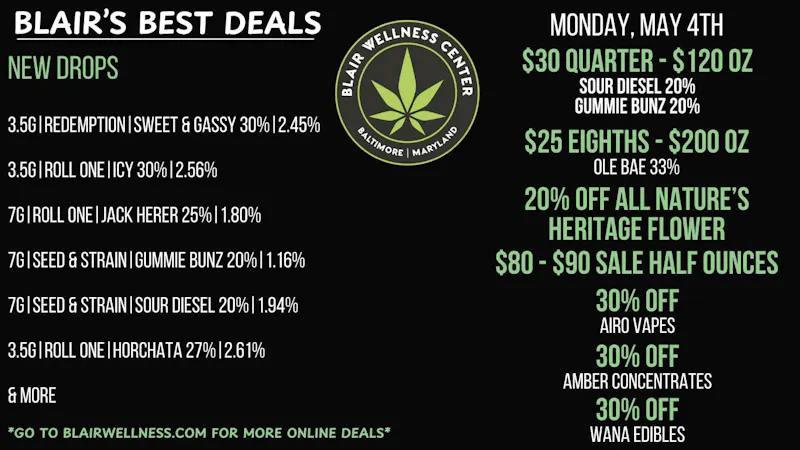Blair Wellness Center $30 SALE Quarters! MED: 30% OFF Non-Sale Items!