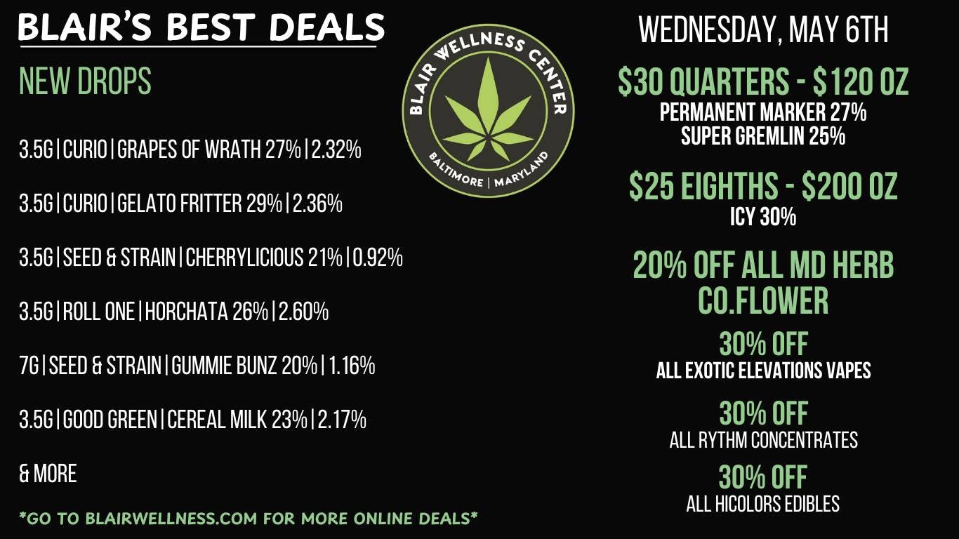 Blair Wellness Center $30 SALE Quarters!