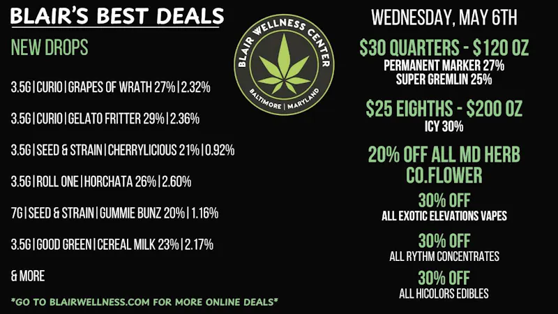 Blair Wellness Center $30 SALE Quarters!