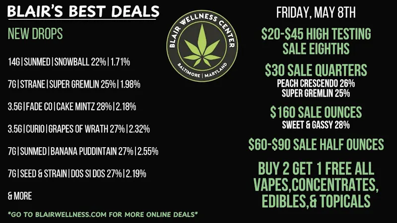Blair Wellness Center $30 SALE Quarters!