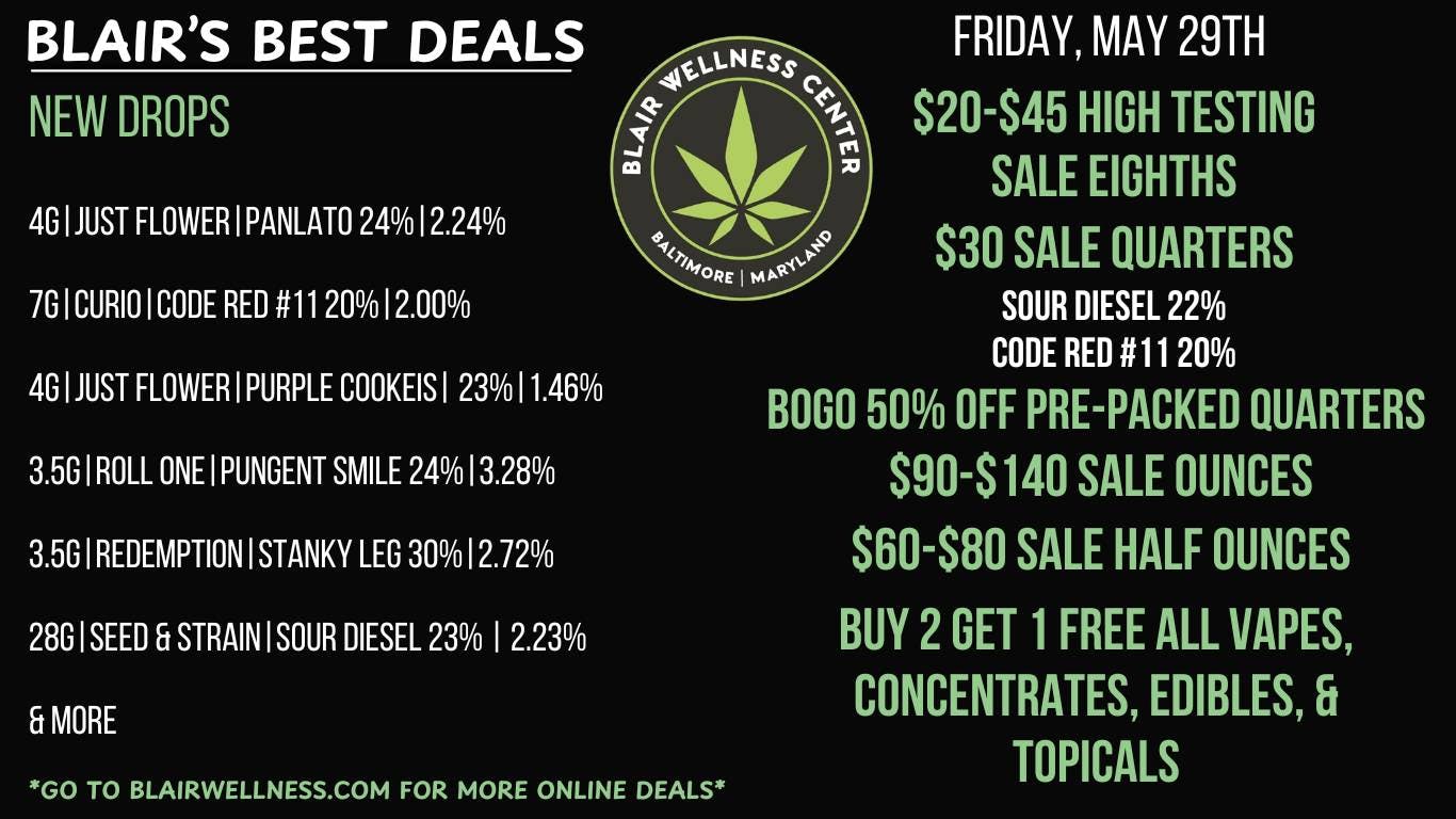 Blair Wellness Center $30 Quarters! $100 Ounces! + MORE!