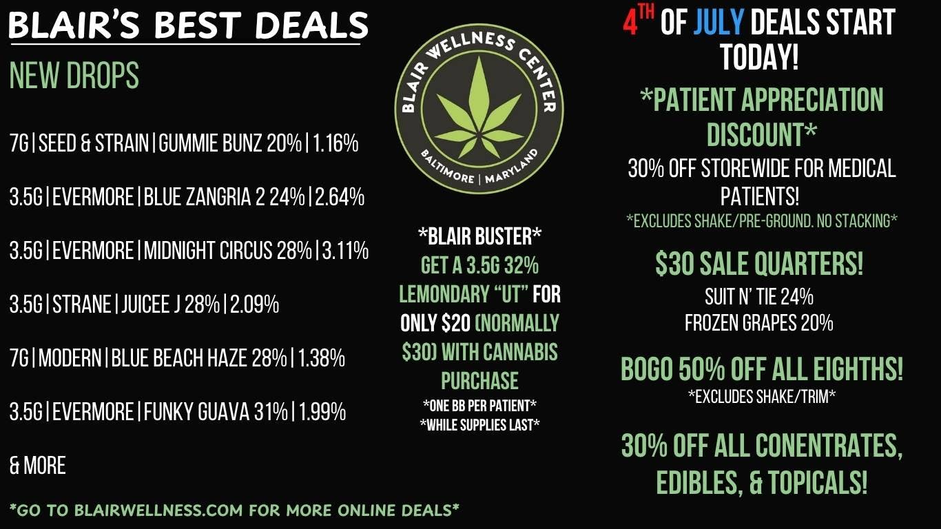 Blair Wellness Center 4th of July Deals Start Today!