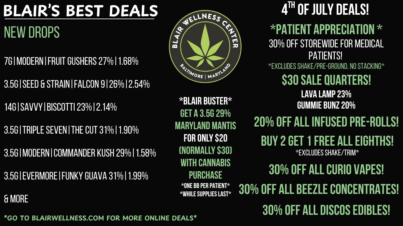 Blair Wellness Center 4th of July Deals Start Today!