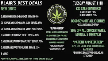 Blair Wellness Center $30 Quarters! BOGO 50% Eighths! 30% OFF + MORE!