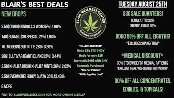 Blair Wellness Center $30 Quarters! BOGO 50% Eighths! 30% OFF + MORE!
